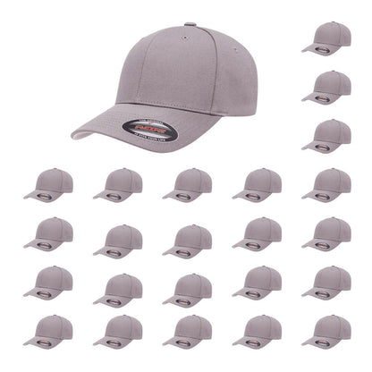 Cotton Twill Structured 6 Panel Fitted Baseball Cap Standard Fit
