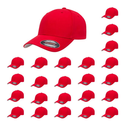 Cotton Twill Structured 6 Panel Fitted Baseball Cap Standard Fit