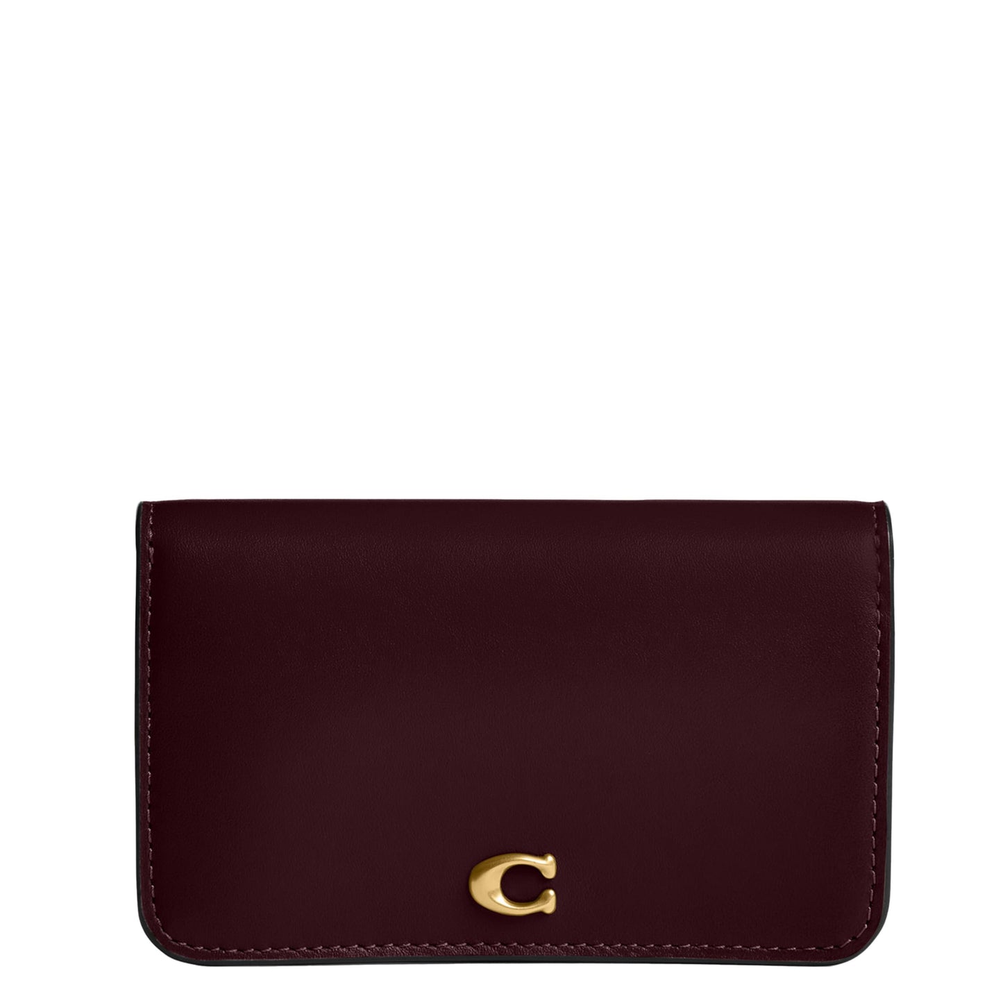 Slim Calf Leather Card Case Wallet Essential Holder