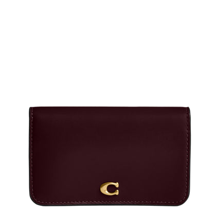 Slim Calf Leather Card Case Wallet Essential Holder