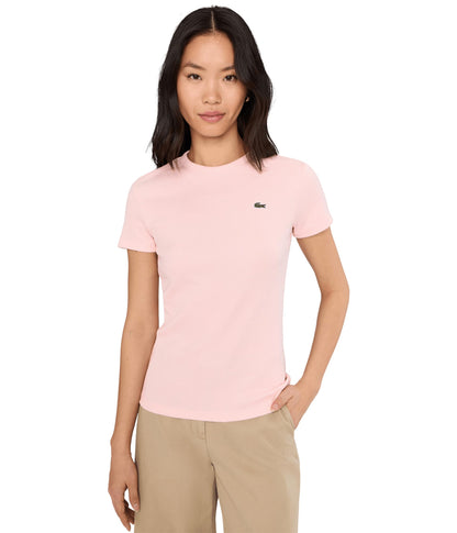 Women's Slim Fit Ribbed Cotton T-Shirt