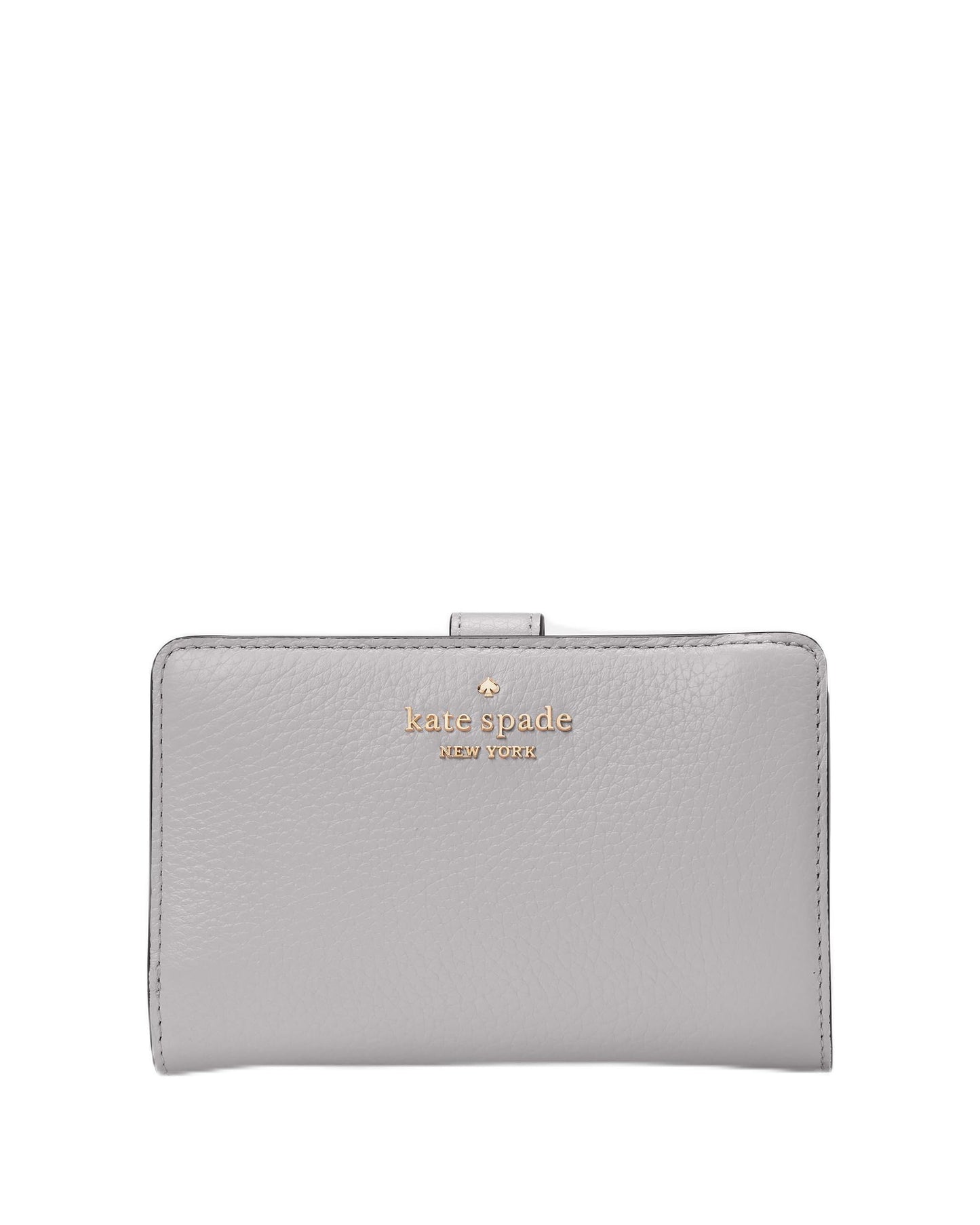 Pebbled Leather Bifold Wallet Medium Compact Accessory