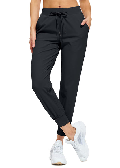 Women Athletic Jogger Pants Running Sweatpants Pockets Tapered Fit