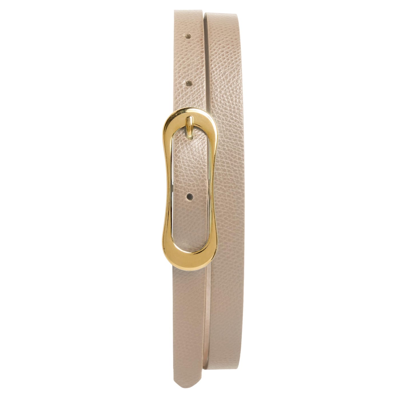 Leather Belt Women Carla Slim Buckle Accessory