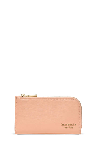 Embossed Leather Slim Bifold Wallet Small Compact