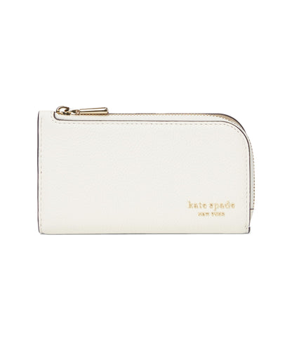 Embossed Leather Slim Bifold Wallet Small Compact
