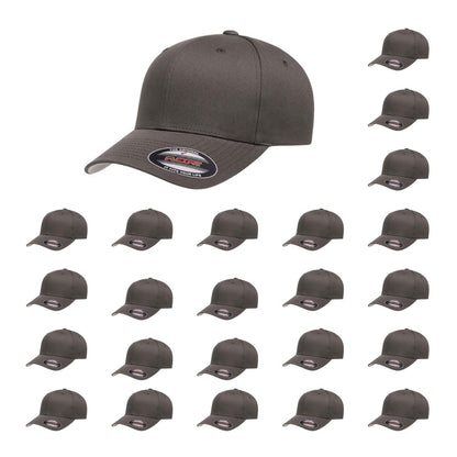Cotton Twill Structured 6 Panel Fitted Baseball Cap Standard Fit