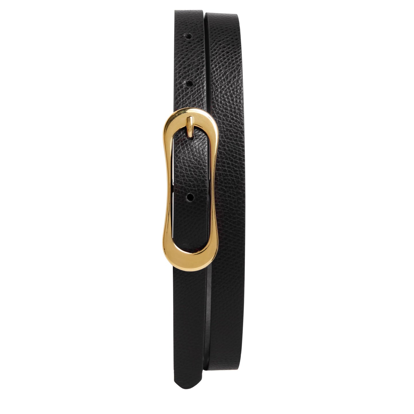Leather Belt Women Carla Slim Buckle Accessory