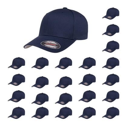 Cotton Twill Structured 6 Panel Fitted Baseball Cap Standard Fit