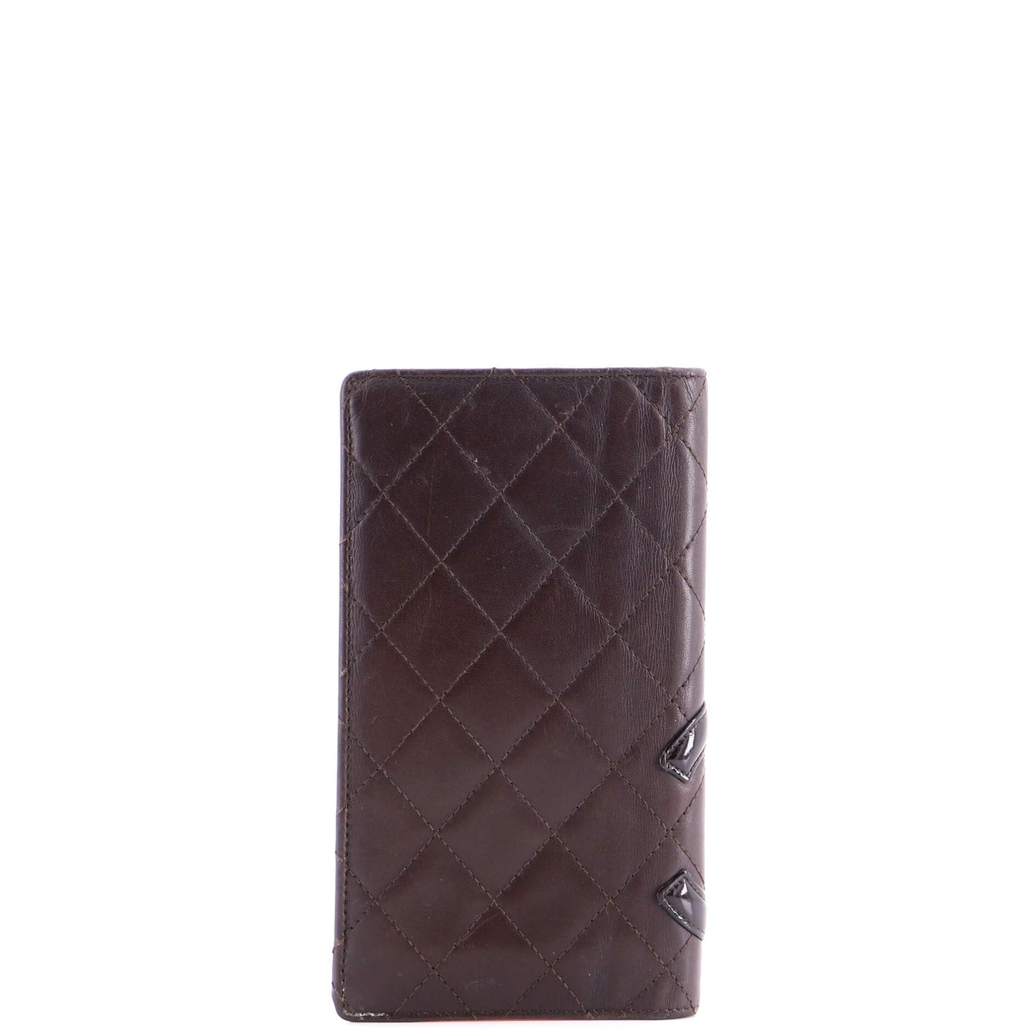 Quilted Leather Bifold Wallet Long Zip Accessory