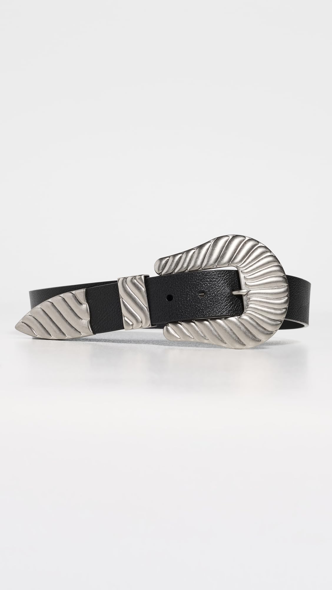Wide Buckle Leather Belt Women Western Style Accessory