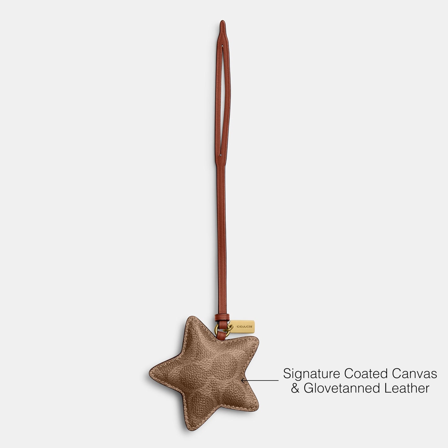 Puffy Star Bag Charm Keychain Pendant Accessory