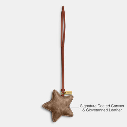Puffy Star Bag Charm Keychain Pendant Accessory