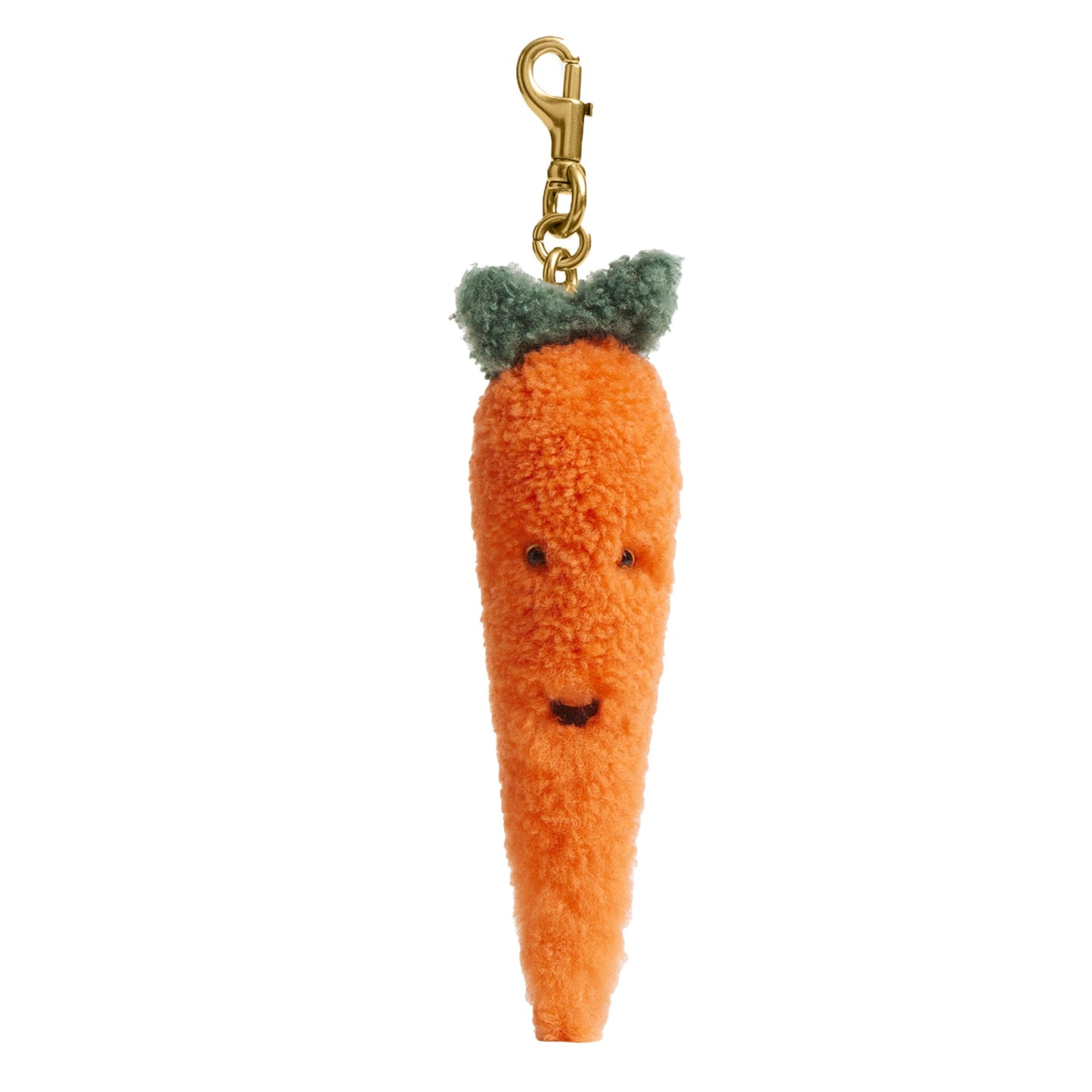 Shearling Bag Charm Plush Keychain Accessory