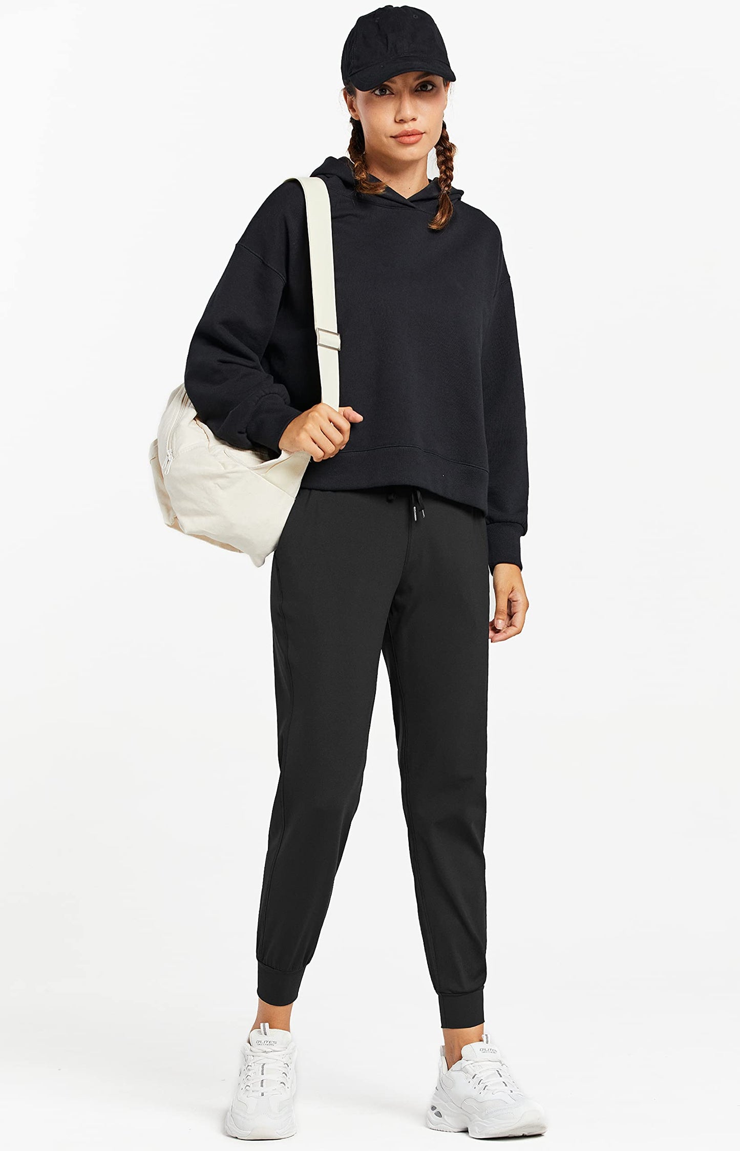 Women Athletic Jogger Pants Running Sweatpants Pockets Tapered Fit