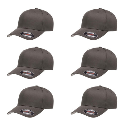 Cotton Twill Structured 6 Panel Fitted Baseball Cap Standard Fit