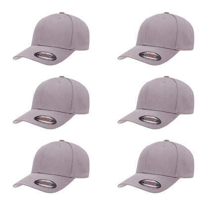 Cotton Twill Structured 6 Panel Fitted Baseball Cap Standard Fit