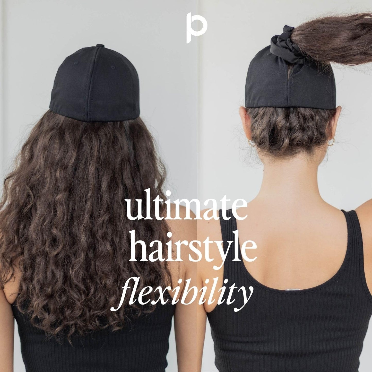 Women Baseball Cap Ponytail Magnetic Closure Adjustable Fit