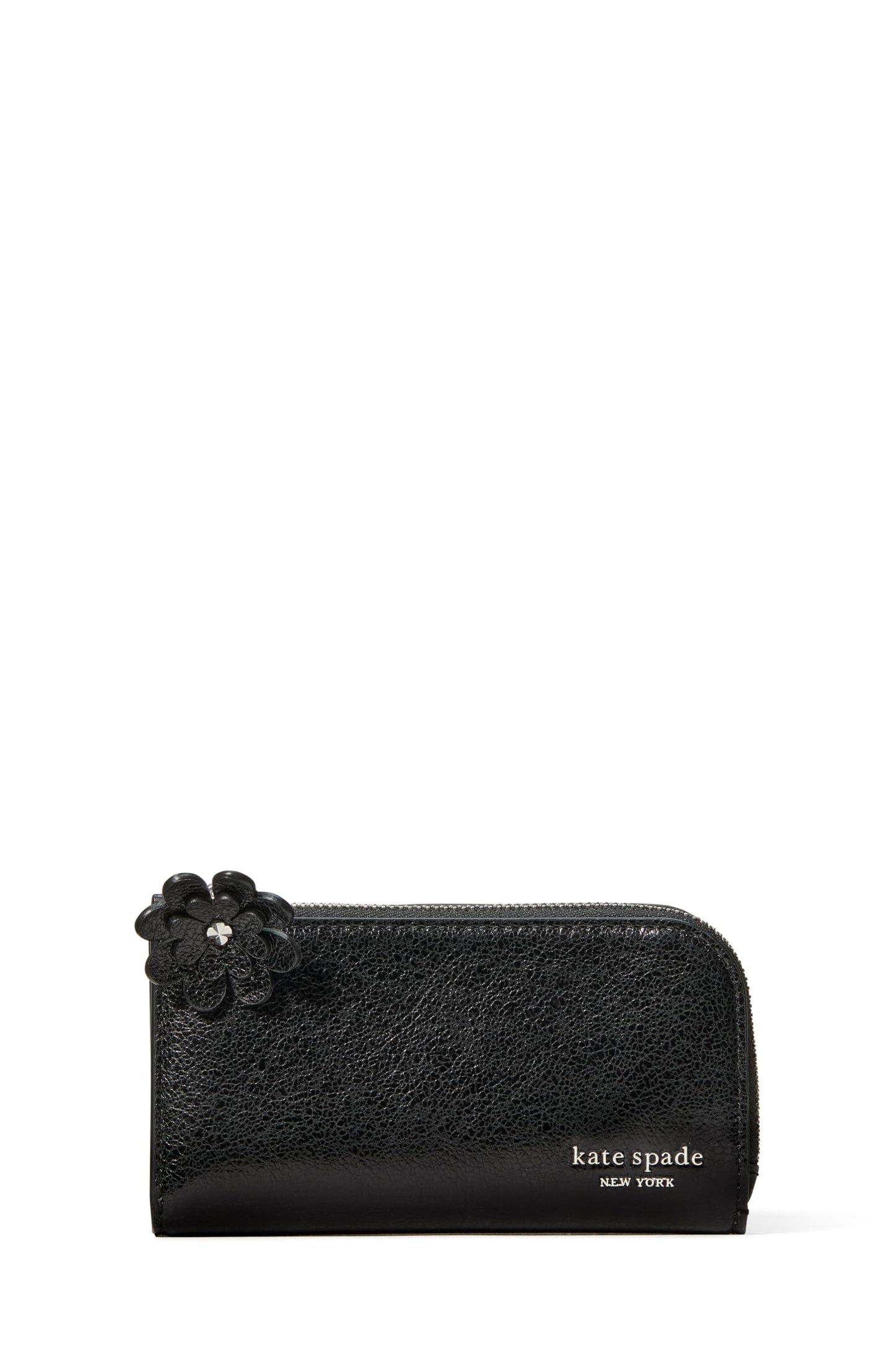 Embossed Leather Slim Bifold Wallet Small Compact