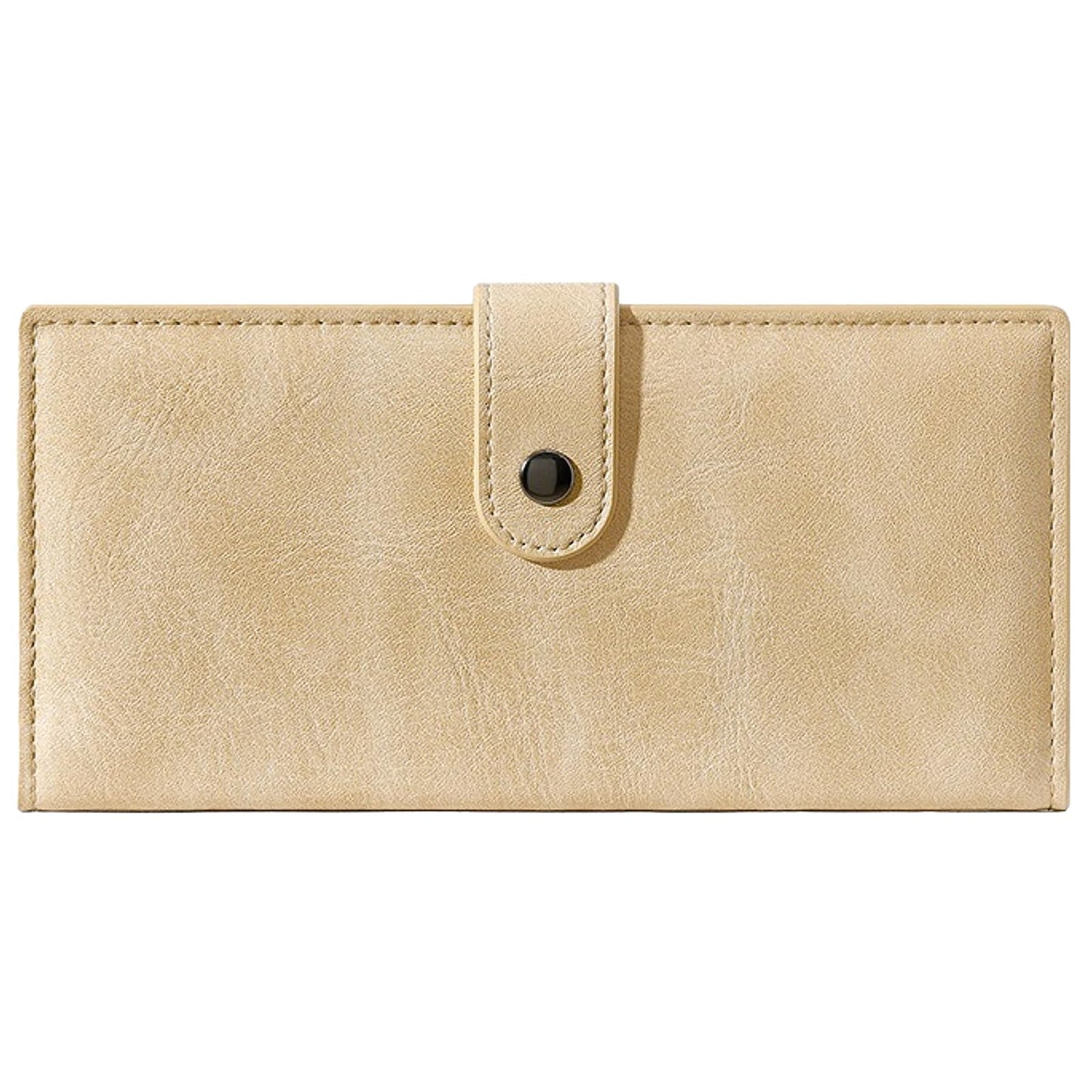 Slim RFID Leather Bifold Wallet Long Card Holder Clutch