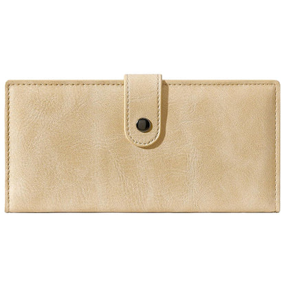 Slim RFID Leather Bifold Wallet Long Card Holder Clutch
