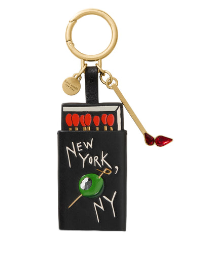 Leather Taxi Bag Charm Keychain Roll Charm Accessory