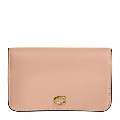 Slim Calf Leather Card Case Wallet Essential Holder