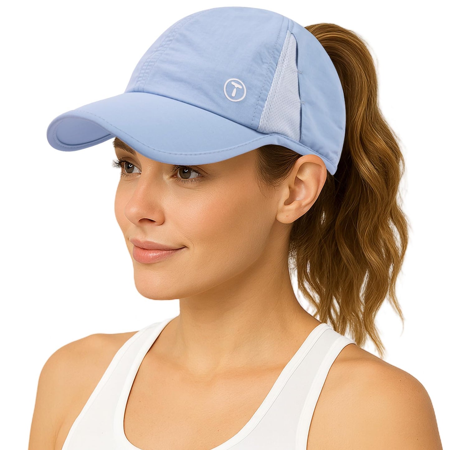 Cooling UV50 High Ponytail Baseball Cap Women Quick Dry Sport Hat