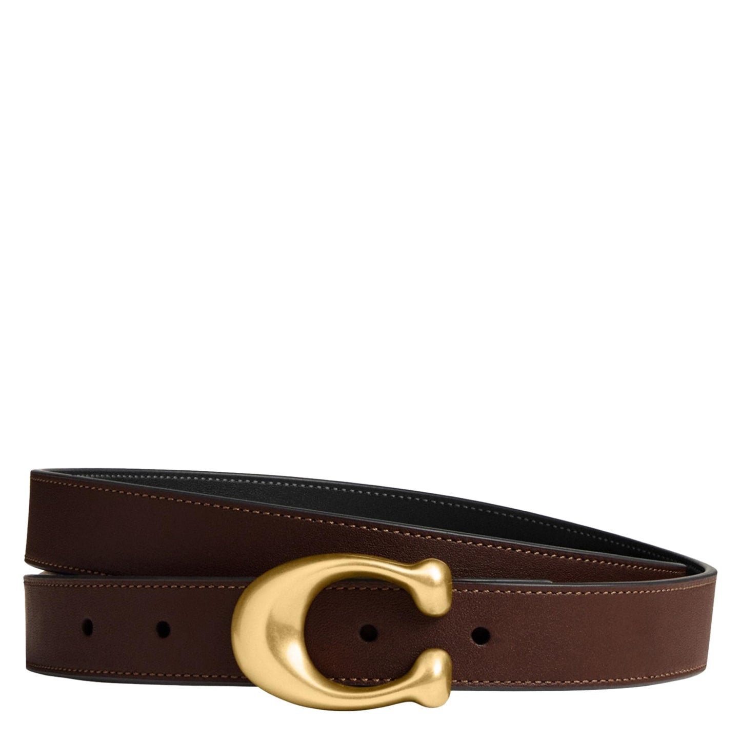 Reversible Sculpted Buckle Leather Belt 25mm Accessory