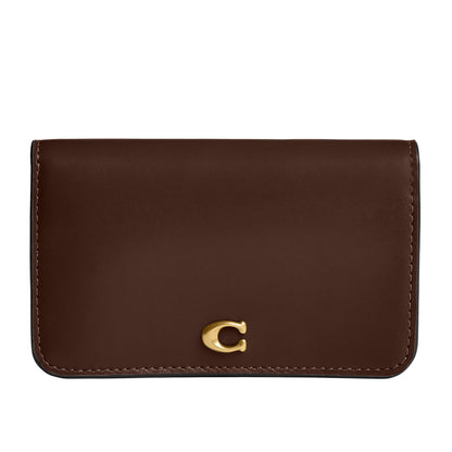 Slim Calf Leather Card Case Wallet Essential Holder