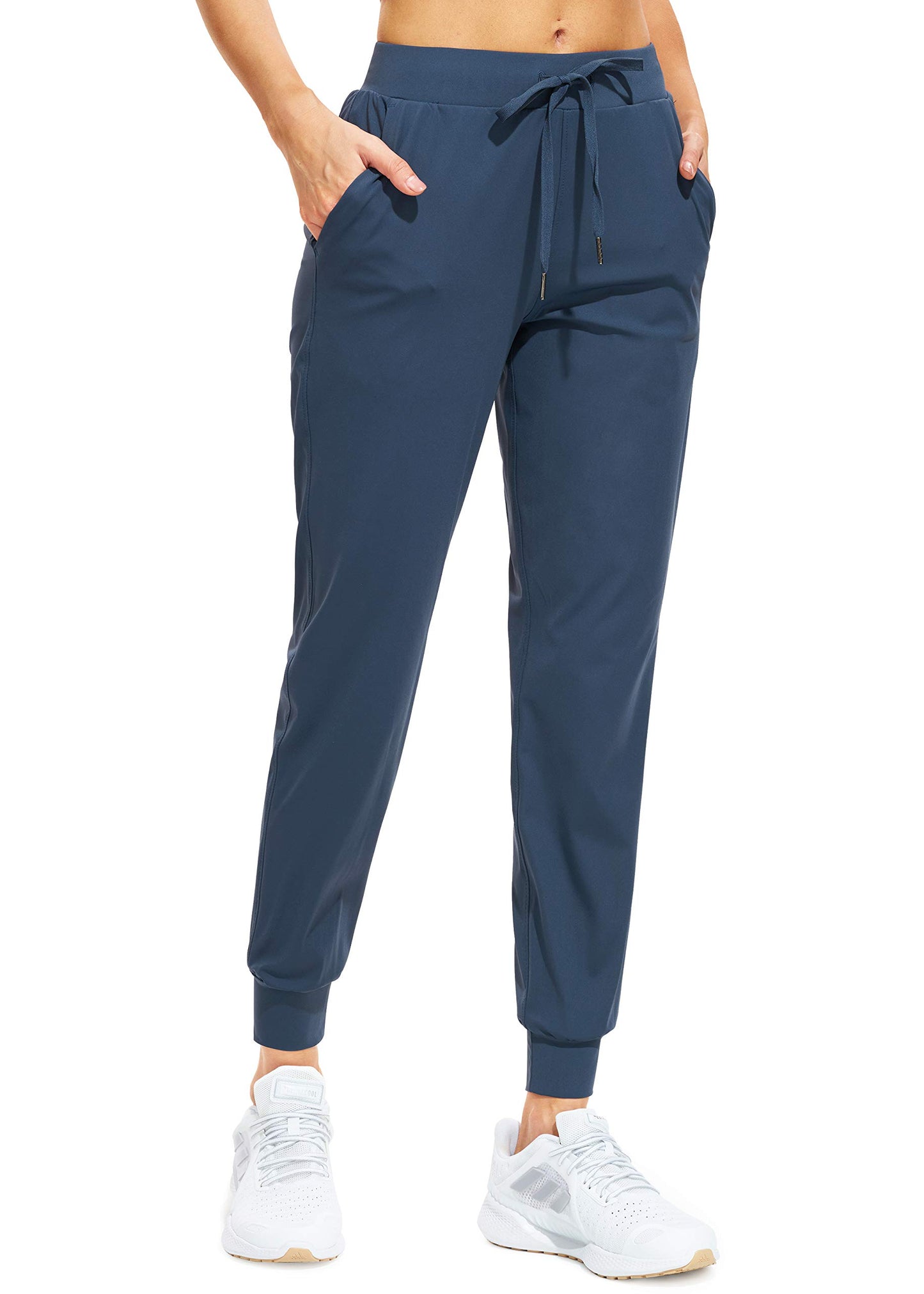 Women Athletic Jogger Pants Running Sweatpants Pockets Tapered Fit