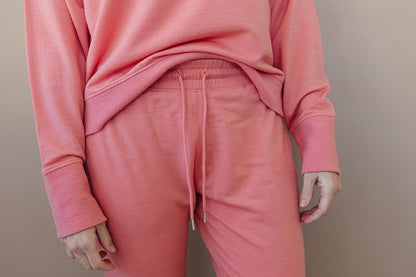 Women Merino Wool Jogger Pants Athletic Sweatpants Pockets