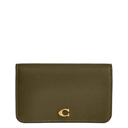 Slim Calf Leather Card Case Wallet Essential Holder