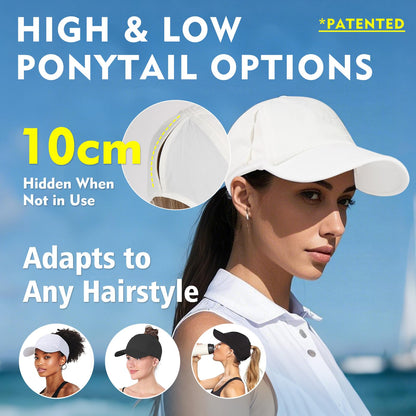 Cooling UV50 High Ponytail Baseball Cap Women Quick Dry Sport Hat