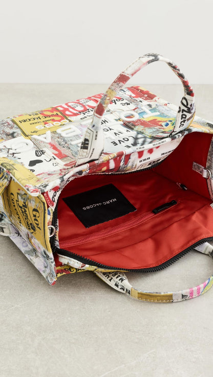 Women Medium Canvas Tote Bag Marc Jacobs Style