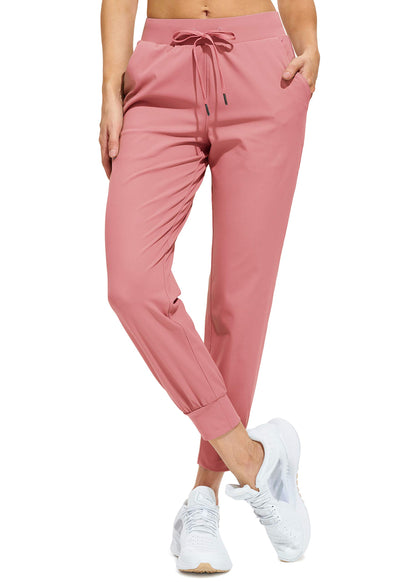 Women Athletic Jogger Pants Running Sweatpants Pockets Tapered Fit