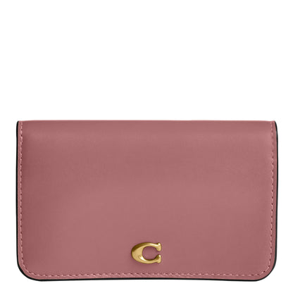 Slim Calf Leather Card Case Wallet Essential Holder