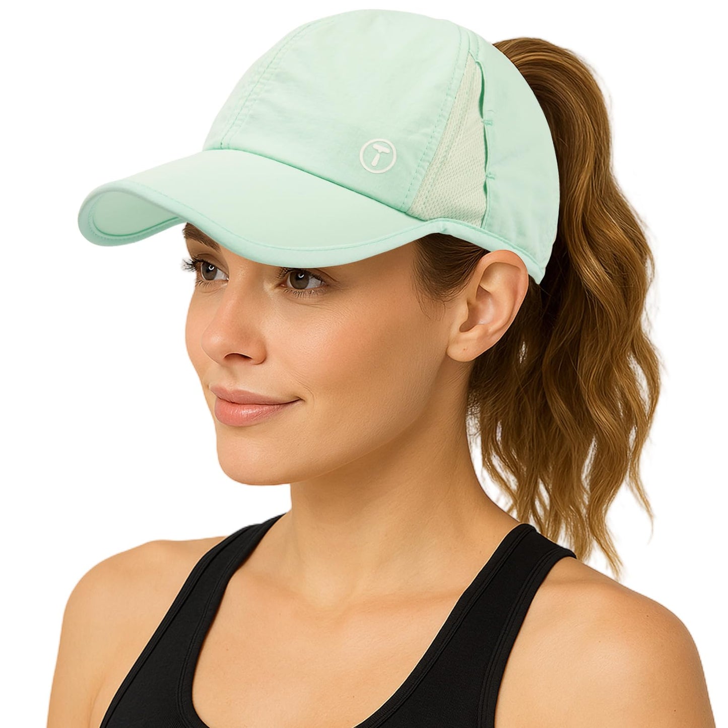 Cooling UV50 High Ponytail Baseball Cap Women Quick Dry Sport Hat