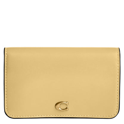 Slim Calf Leather Card Case Wallet Essential Holder