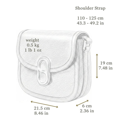 Women Full Grain Leather Crossbody Messenger Bag