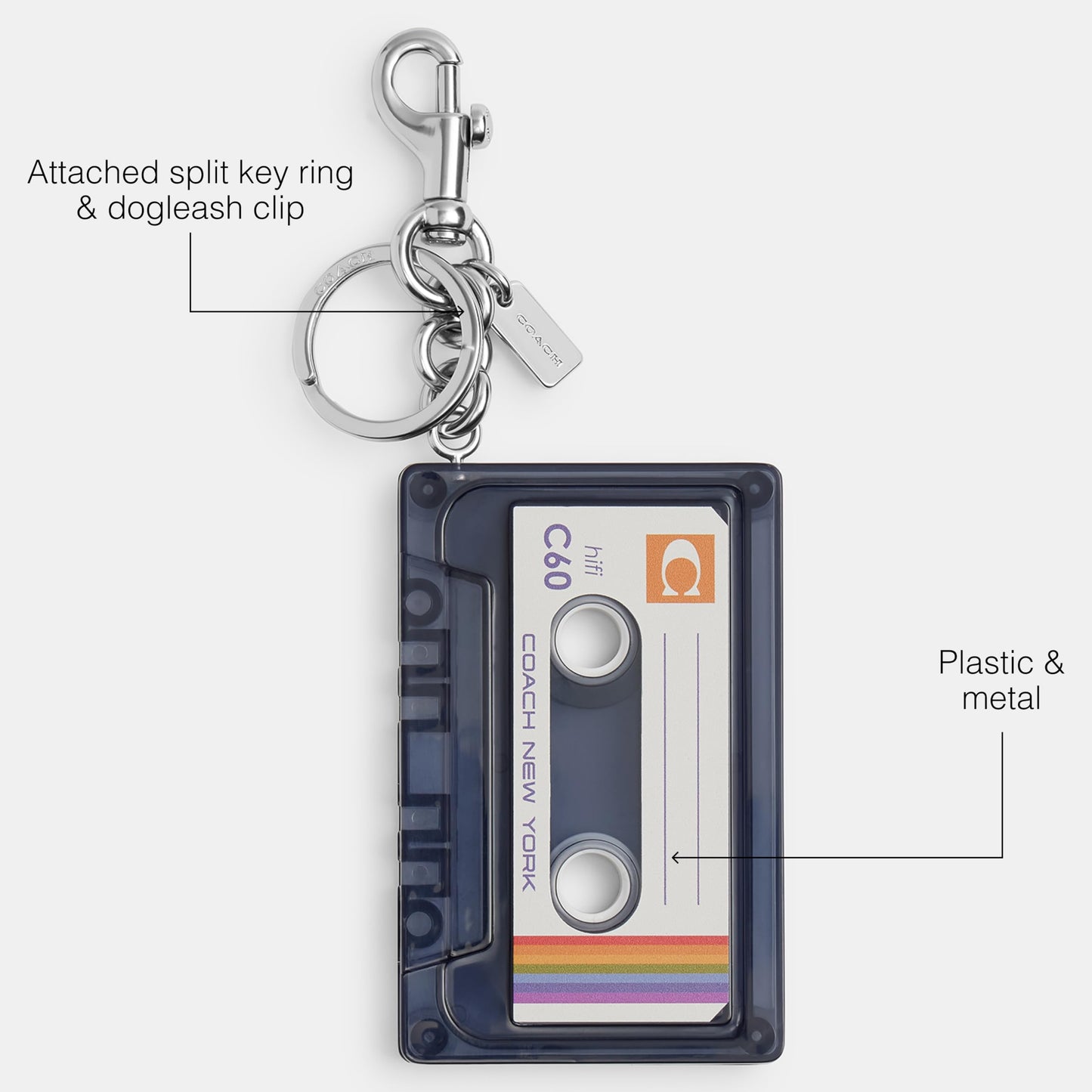 Metal Wrench Bag Charm Keychain Clip Accessory