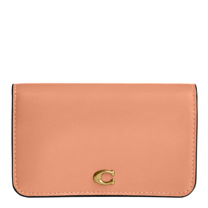 Slim Calf Leather Card Case Wallet Essential Holder
