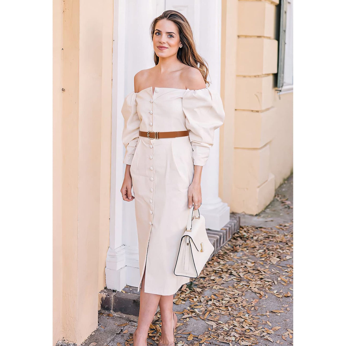 Women Leather Belts 3 Pack Gold Buckle Jeans Dress