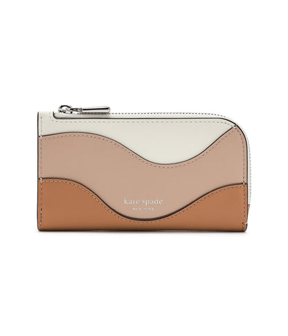 Embossed Leather Slim Bifold Wallet Small Compact