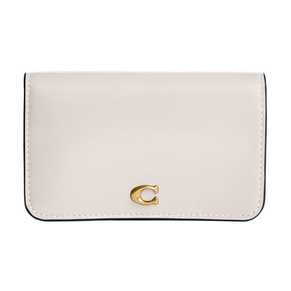 Slim Calf Leather Card Case Wallet Essential Holder