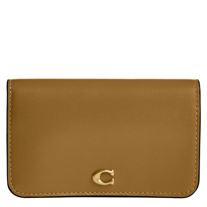 Slim Calf Leather Card Case Wallet Essential Holder