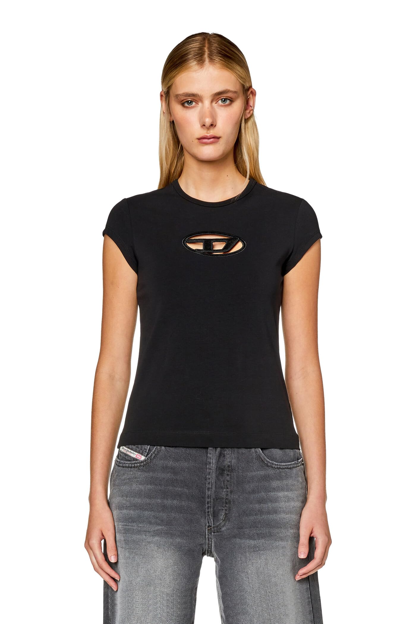 Women's Slim Fit Logo Cotton T-Shirt