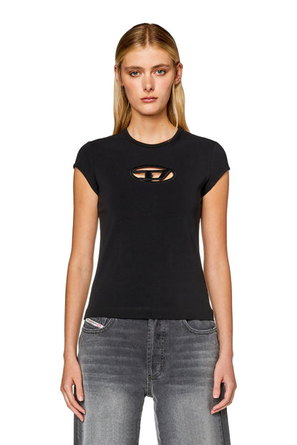 Women's Slim Fit Logo Cotton T-Shirt