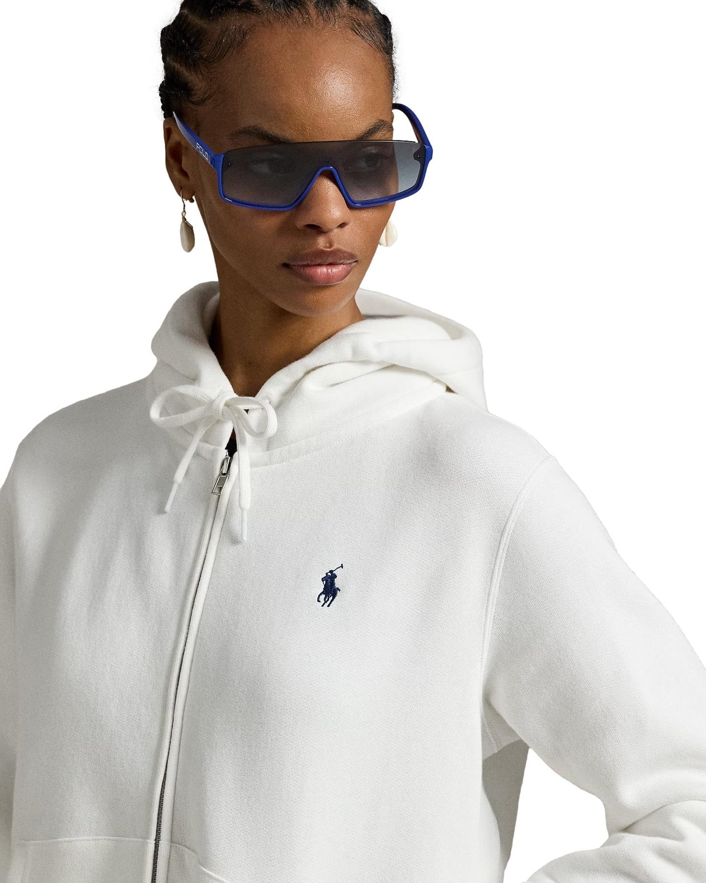 Women Full Zip Hoodie Ralph Lauren Style Casual Sweatshirt