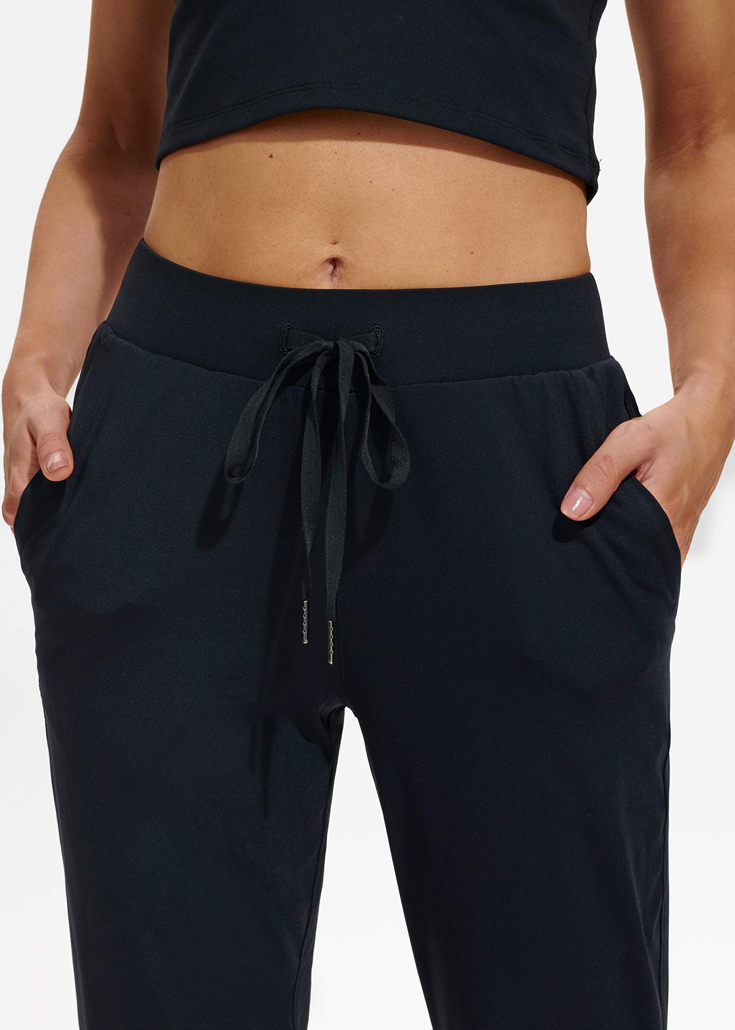 Women Athletic Jogger Pants Running Sweatpants Pockets Tapered Fit